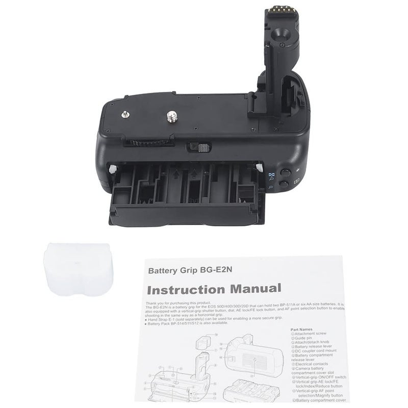 DSTE Replacement for Pro BG-E2N Vertical Battery Grip Compatible Canon EOS 40D 20D 30D 50D SLR Digital Camera as BP-511 - Image 4